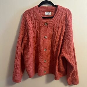 Old navy coral cardigan